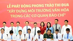 Sẽ sơ kết một năm Phong trào thi đua xây dựng môi trường văn hoá trong cơ quan báo chí