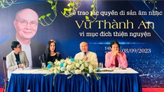 Nhạc sĩ Vũ Thành An trao tặng di sản âm nhạc để làm thiện nguyện