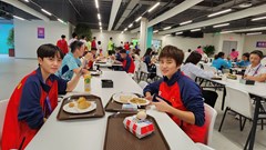 Buổi sáng trong Làng VĐV Asian Games 19