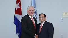 Thủ tướng hội kiến Bí thư thứ nhất, Chủ tịch Cuba Miguel Díaz-Canel