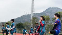 Tuyển nữ Việt Nam chuẩn bị cho trận đấu thứ hai tại Asian Games 19