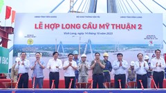 Thủ tướng dự Hội nghị công bố  quy hoạch tỉnh Trà Vinh và dự lễ hợp Long cầu Mỹ Thuận 2