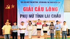 Giải cầu lông phụ nữ Lai Châu năm 2023