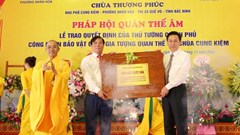 Bắc Ninh đón Bằng công nhận Bảo vật quốc gia tượng Quan Thế Âm