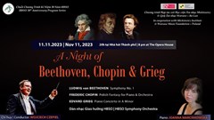 Đêm nhạc Beethoven, Chopin và Grieg tại TP.HCM