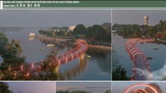 Lấy ý kiến về phương án thiết kế cầu đi bộ nối cồn Dã Viên giữa sông Hương