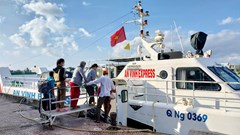 Tuyến Sa Kỳ - Lý Sơn hoạt động trở lại sau 10 ngày gián đoạn