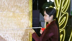 Bức tranh lớn nhất Việt Nam được làm từ gạo ST