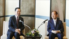 Chủ tịch nước tiếp lãnh đạo Liên minh Nghị sĩ Hữu nghị Nhật Bản - Việt Nam