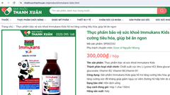 Thực phẩm bảo vệ sức khỏe Immukans vi phạm quy định về quảng cáo