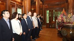 Đoàn công tác vùng tự trị Trnava - Slovakia tham quan di tích tại Nghệ An và Hà Tĩnh