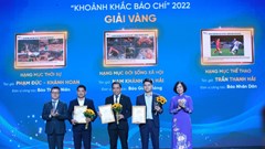 Trao giải "Khoảnh khắc báo chí 2022": Sự dấn thân của những người làm báo tận tâm, tinh tế và trách nhiệm với nghề