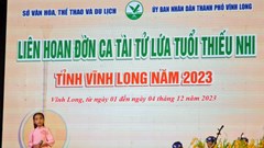 Vĩnh Long: Tổ chức song song Hội thi Đờn ca tài tử, trích đoạn cải lương và Liên hoan Đờn ca tài tử lứa tuổi thiếu nhi