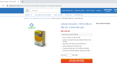 Cảnh báo sản phẩm Lehutra-Curcumin vi phạm quy định về quảng cáo thực phẩm