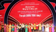Trao giải "Hoa sen vàng" Liên hoan Đờn ca tài tử Nam Bộ TP.HCM