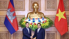 Thủ tướng Phạm Minh Chính hội đàm với Thủ tướng Vương quốc Campuchia Hun Manet