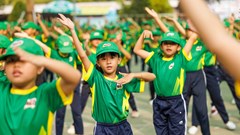 Bình Dương: 11.032 học sinh lập kỷ lục Việt Nam với màn đồng diễn thể dục ấn tượng
