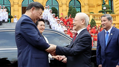 Tổng Bí thư Nguyễn Phú Trọng chủ trì Lễ đón chính thức Tổng Bí thư, Chủ tịch nước Trung Quốc Tập Cận Bình