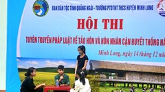 Quảng Ngãi: Tuyên truyền pháp luật giảm thiểu tảo hôn và hôn nhân cận huyết thống