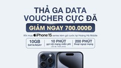 Tận hưởng data tốc độ cao lên tới 10 Gbps/ngày đi kèm ưu đãi cực sâu khi mua iPhone 15 series