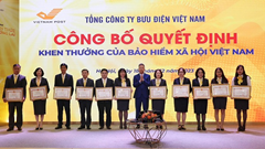 Biểu dương tập thể, cá nhân ngành Bưu điện phát triển người tham gia BHXH, BHYT