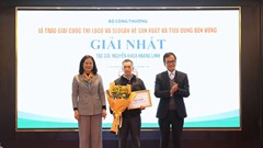 Trao giải cuộc thi logo và slogan về sản xuất và tiêu dùng bền vững