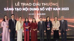 Lần đầu tiên trao Giải thưởng Sáng tạo Nội dung số Việt Nam năm 2023:  Vinh danh 15 giải thưởng ở 7 hạng mục