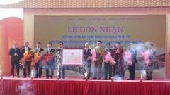 Múa rối nước Đào Thục đón Bằng chứng nhận Di sản văn hóa phi vật thể quốc gia