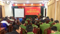 Tập huấn cho cán bộ, chiến sĩ kiểm tra, giám sát việc thực thi Luật Phòng, chống tác hại của thuốc lá