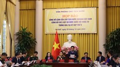 Công bố Lệnh của Chủ tịch nước về 7 luật vừa được Quốc hội thông qua