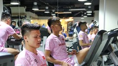 Tuyển Việt Nam có buổi tập duy trì thể lực tại Qatar