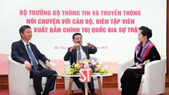 Bộ TT&TT và Nhà xuất bản Chính trị quốc gia Sự thật ký kết chương trình phối hợp