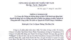 Thông tin mới về vụ đấu giá đất ở Đông Anh