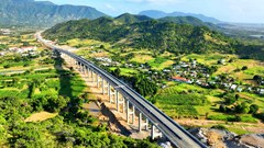 Bứt tốc, đẩy nhanh tiến độ thi công cao tốc Cam Lâm – Vĩnh Hảo cán đích tháng 4 năm 2024