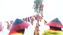 Thả cá chép, dựng cây nêu đón Tết tại Hoàng thành Thăng Long