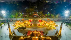 Cặp linh vật rồng sáng tạo từ nghệ thuật kiến trúc triều Nguyễn