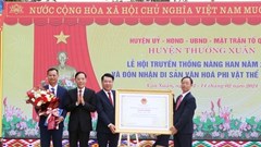 Đón nhận Di sản văn hóa phi vật thể quốc gia Lễ hội Nàng Han