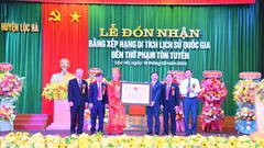 Hà Tĩnh: Đền thờ Phạm Tôn Tuyển đón nhận Bằng xếp hạng Di tích lịch sử quốc gia
