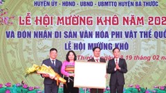Thanh Hóa đón nhận Di sản văn hóa phi vật thể quốc gia Lễ hội Mường Khô