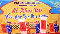 Vĩnh Long: Ấn tượng Lễ khai bút Xuân Giáp Thìn 2024
