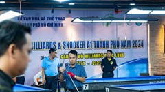Đông đảo cơ thủ dự tranh Giải Billiards & Snooker A1 TP.HCM 2024