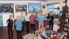 Ngắm tranh chân dung của họa sĩ Phạm Luận