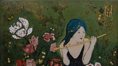 Tranh sơn mài độc đáo ở triển lãm “Giũa: Phong Sắc”
