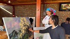 Trại sáng tác mỹ thuật "Lạc trôi dưới rừng Sơn Tra"