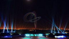 Trình diễn 200 drone ligh tại lễ khai mạc Năm du lịch quốc gia Điện Biên và Lễ hội Hoa Ban