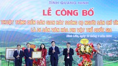 Làn điệu Soóng Cọ của người Sán Chỉ đón nhận Di văn hóa phi vật thể quốc gia