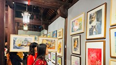 Triển lãm tranh màu nước đặc sắc tại Văn Miếu - Quốc Tử Giám