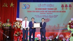 Thứ trưởng Bộ VHTTDL Hoàng Đạo Cương dự lễ kỷ niệm 30 năm thành lập Trung tâm huấn luyện thể thao quốc gia Đà Nẵng