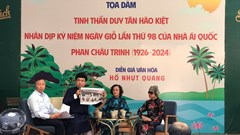 Tọa đàm “Tinh thần Duy Tân hào kiệt” tưởng niệm ngày giỗ thứ 98 của nhà ái quốc Phan Châu Trinh