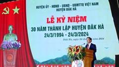 Kon Tum: Huyện Đăk Hà kỷ niệm 30 năm thành lập